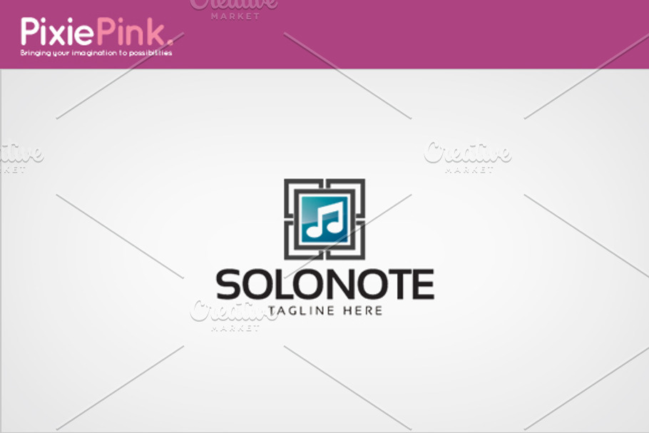 Solo Note Logo Template in Logo Templates - product preview 8