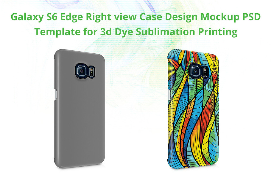 Galaxy S6 Edge 3d Case Mockup Right