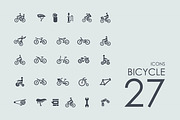 27 Bicycle icons