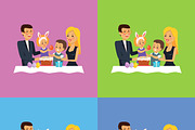 Happy Easter Family Set Design