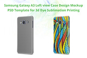Galaxy A3 3d IMD Case Mockup Left