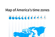 Map of America's time zones