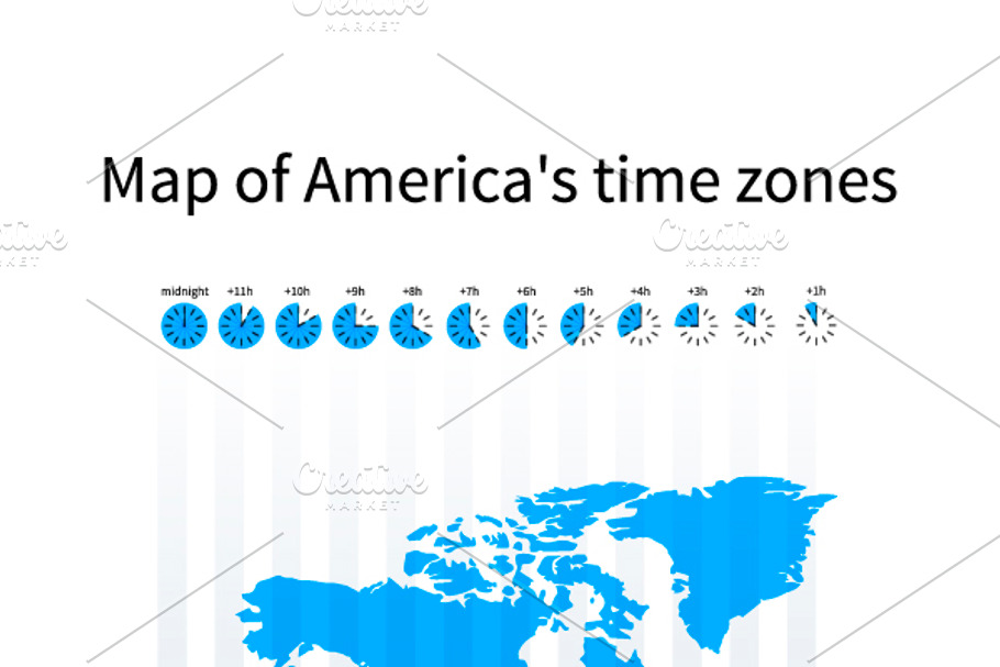 Map of America's time zones