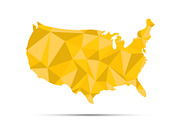 USA triangulated map