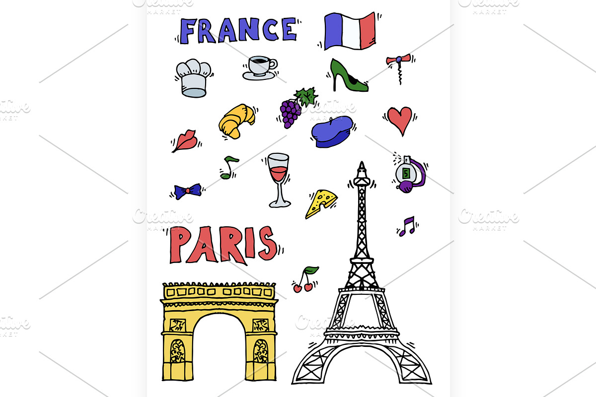 Hand drawn Paris illustration in Illustrations - product preview 8