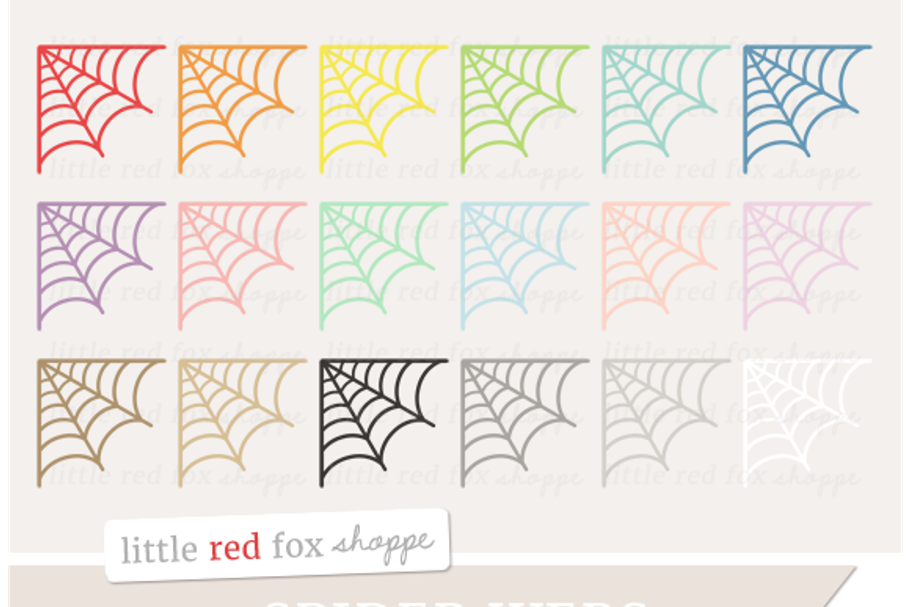 Spider Web Clipart in Illustrations - product preview 8