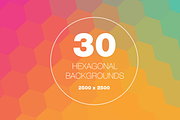 30 Hexagon Backgrounds