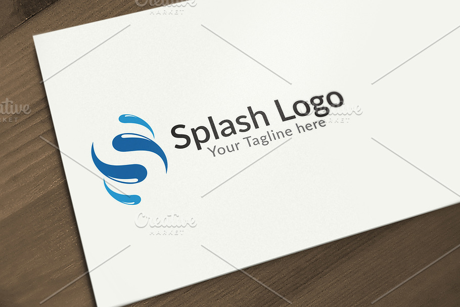 Splash S letter Logo Design