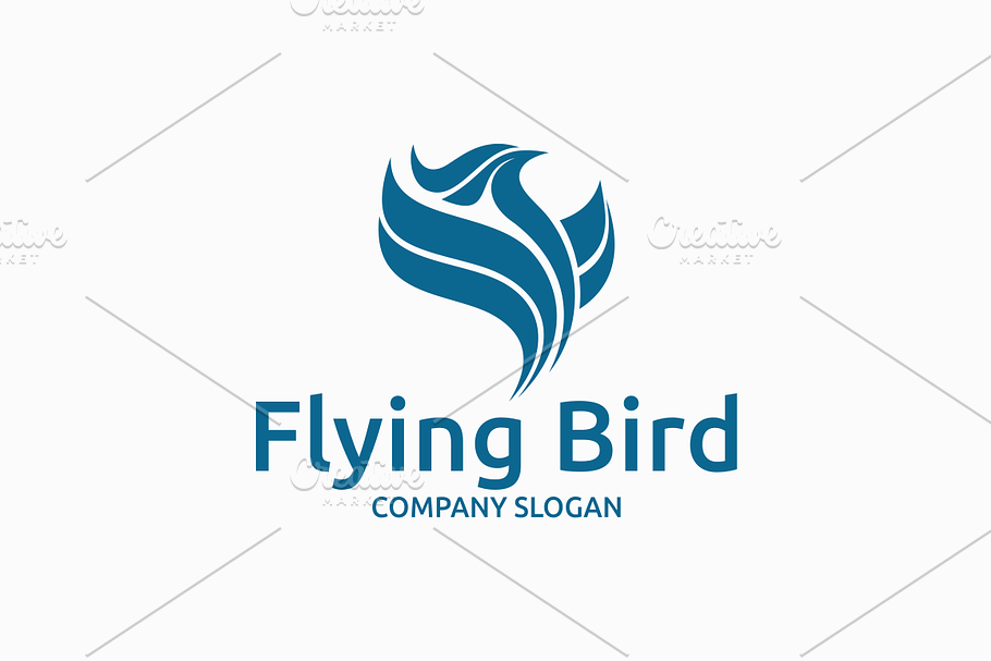 Flying Bird Logo in Logo Templates - product preview 8