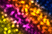 Abstract multi-colored background with circles of different sizes