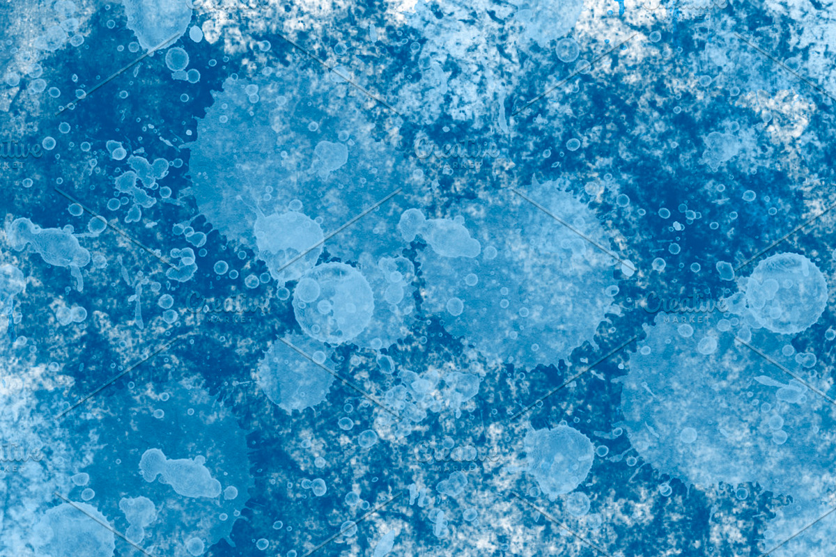 Background blue drops. Texture in Illustrations - product preview 8