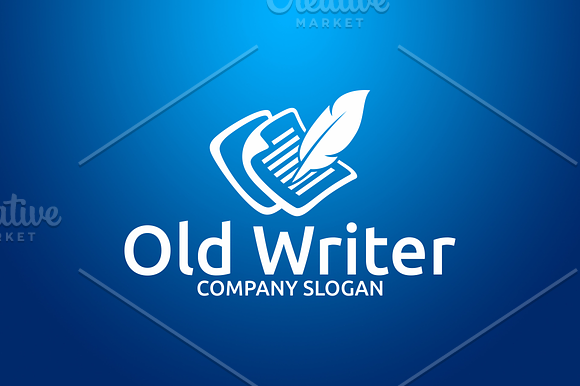 Old Writer in Logo Templates - product preview 1