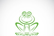 Vector image of a frog design 