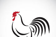 Vector image of an cock design