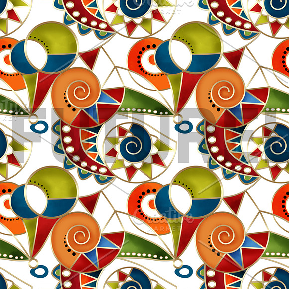 Seamless Abstract ethnic ornament. in Textures - product preview 1