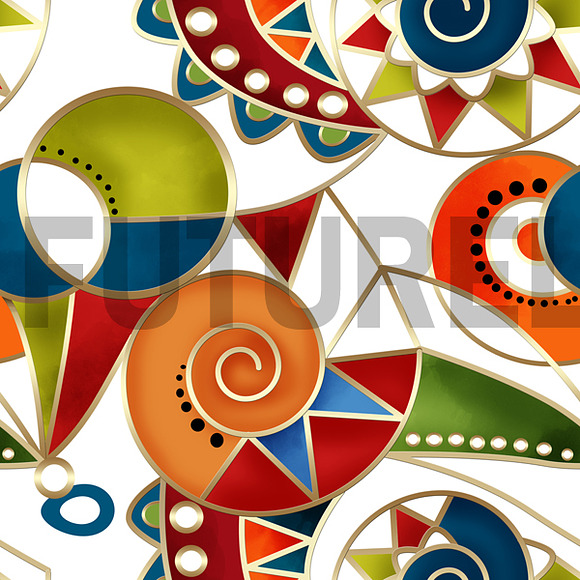 Seamless Abstract ethnic ornament. in Textures - product preview 3
