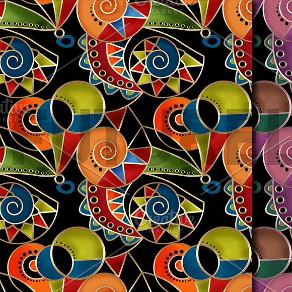 Seamless Abstract ethnic ornament. in Textures - product preview 4