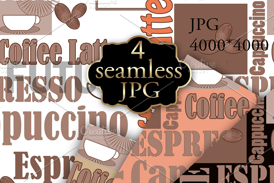 4 Seamless texture of Coffee. in Patterns - product preview 8