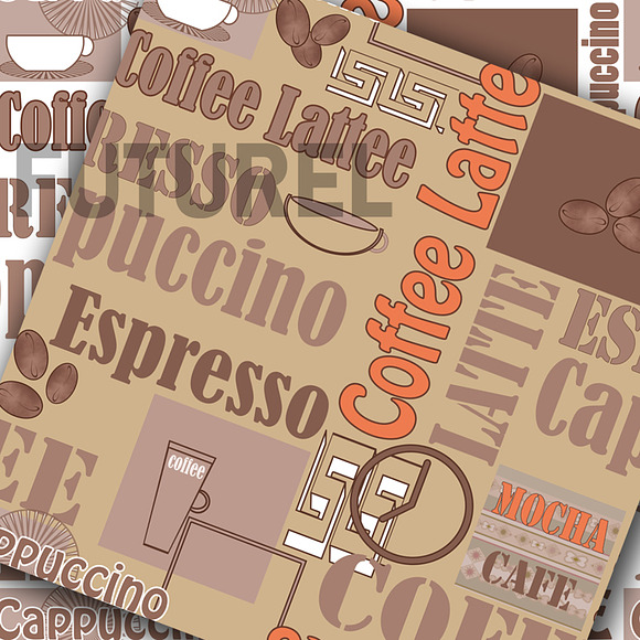 4 Seamless texture of Coffee. in Patterns - product preview 3