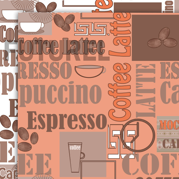 4 Seamless texture of Coffee. in Patterns - product preview 4