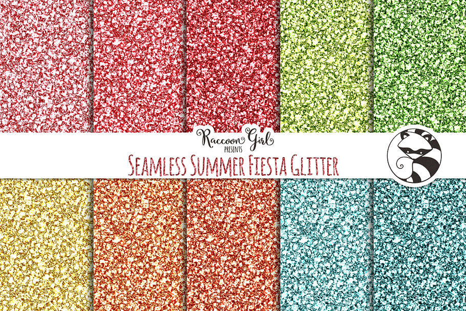 Seamless Summer Fiesta Glitter in Textures - product preview 8