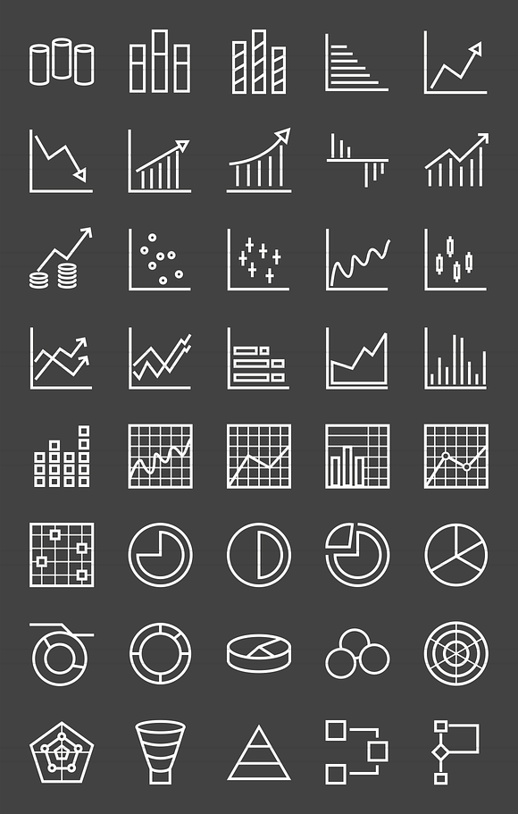 40 Infographics Line Inverted Icons in Graphics - product preview 1