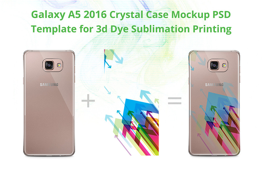 Galaxy A5 2016 3d Crystal Case in Product Mockups - product preview 8