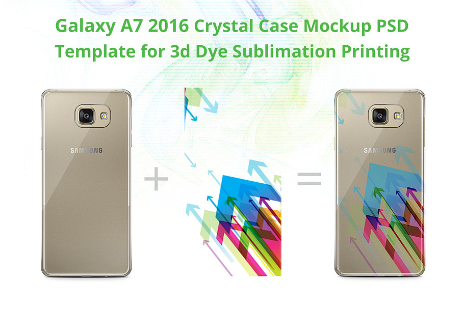 Galaxy A7 2016 Crystal Case Mock-up in Product Mockups - product preview 8