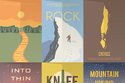 Vintage climbing posters