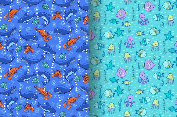 Sea life in Patterns - product preview 1
