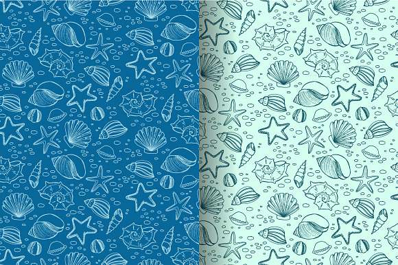 Sea life in Patterns - product preview 2
