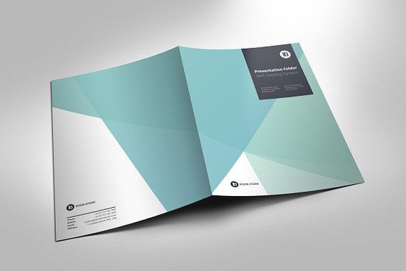 Presentation Folder Template 007 in Stationery Templates - product preview 1
