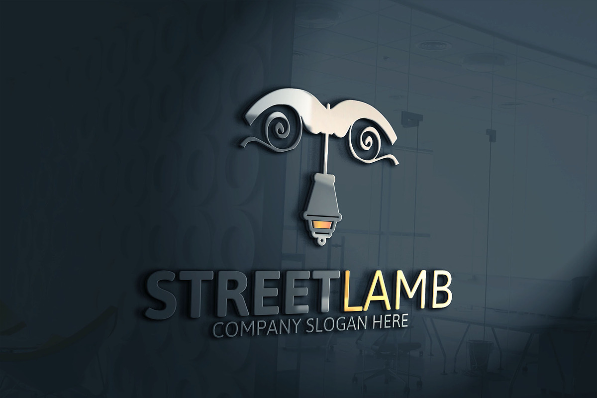 Street Lamp Logo in Logo Templates - product preview 8