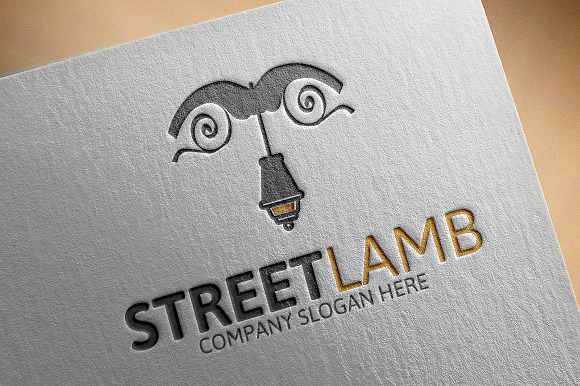 Street Lamp Logo in Logo Templates - product preview 1