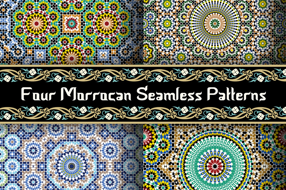 4 different Morocco patterns in Patterns - product preview 8