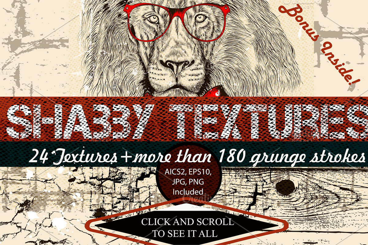Grunge vector textures collection in Textures - product preview 8