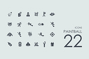 22 Paintball icons