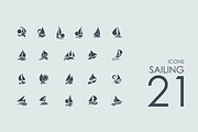 21 Sailing icons