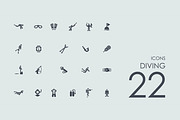 22 Diving icons