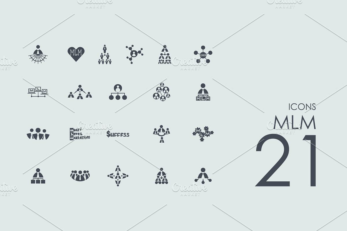 21 MLM icons in Graphics - product preview 8