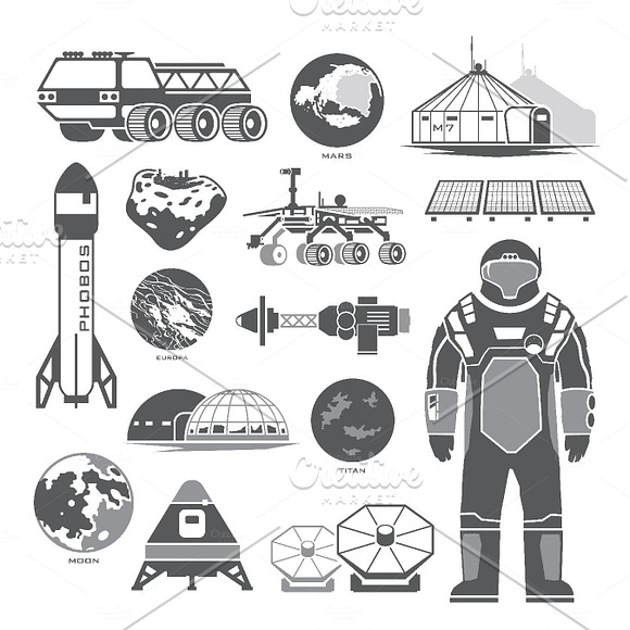 SPACE COLONIZATION 50% OFF in Illustrations - product preview 1