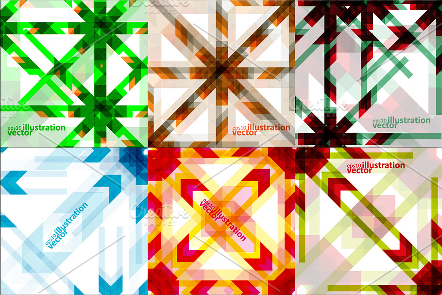 Colorful abstract vector background in Patterns - product preview 8