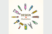 Design and Illustration Concept. 