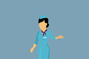 Profession Icon Stewardess