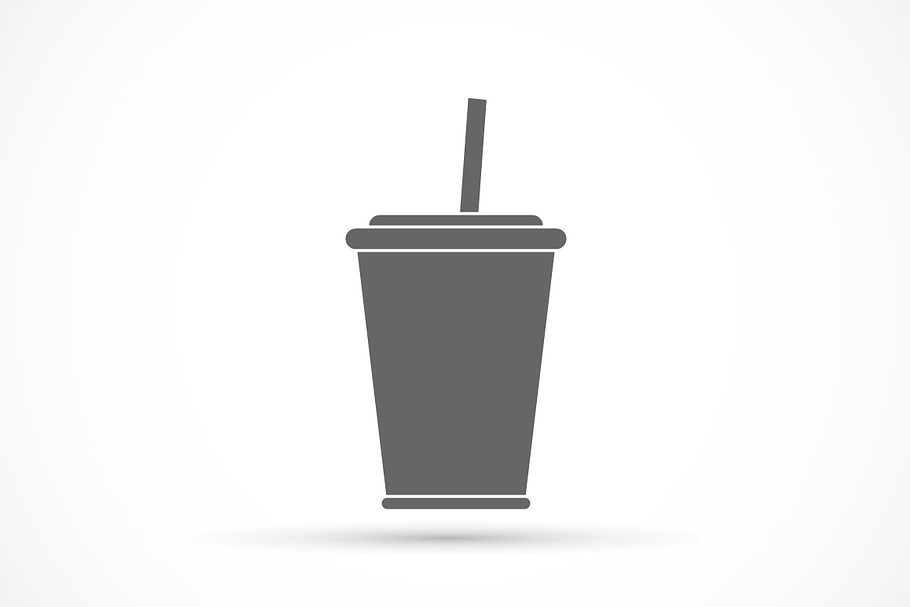 Soda with straw icon in Graphics - product preview 8