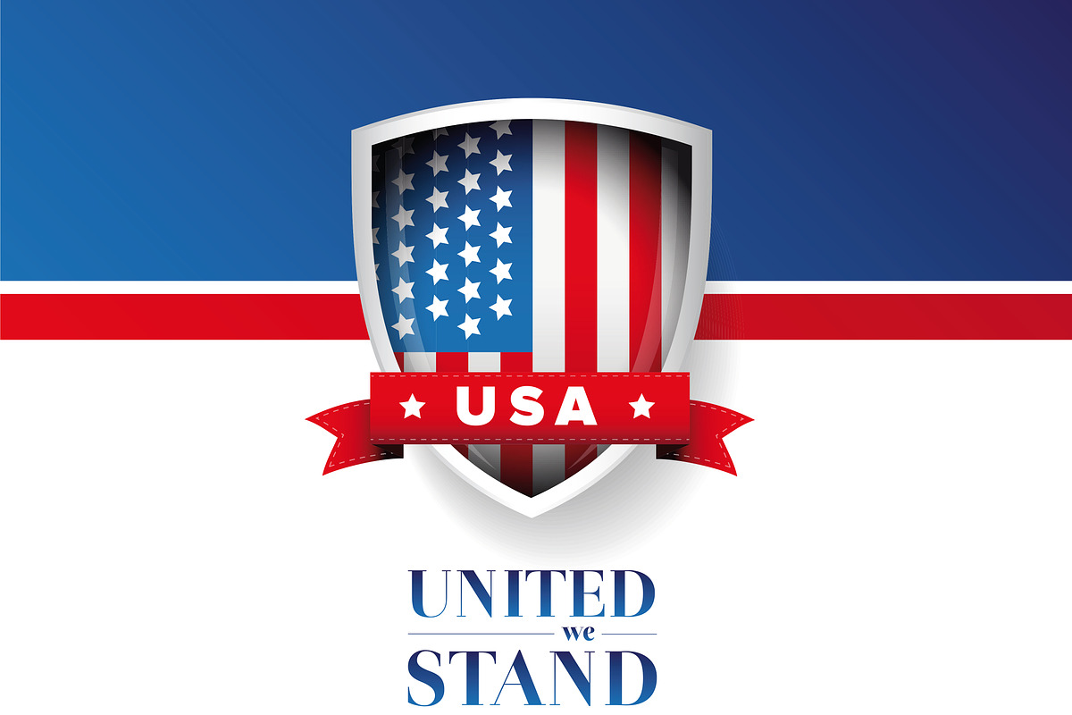 USA flag - United we stand in Graphics - product preview 8