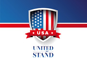 USA flag - United we stand