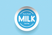Farm fresh Milk label