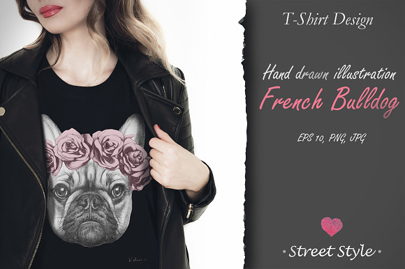 French Buldog / Decor in Illustrations - product preview 1