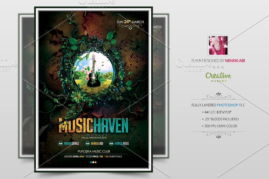 Music Haven Flyer | Poster in Flyer Templates - product preview 8